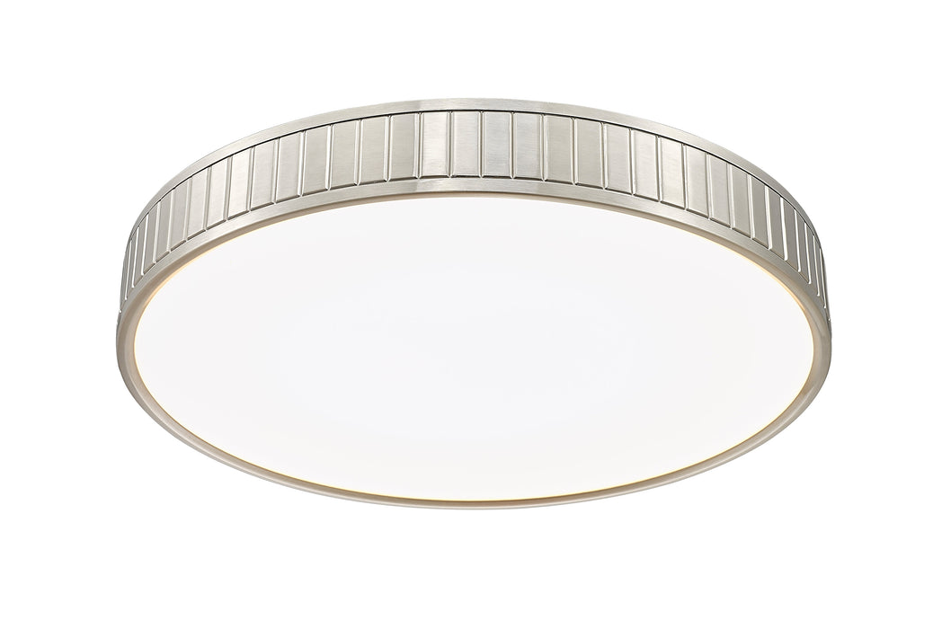 Flush Mount Z-Lite 1005F20-BN-LED Brushed Nickel Madison 1 Light Flush Mount Z-Lite
