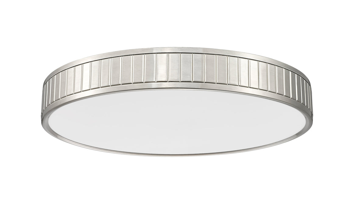 Flush Mount Z-Lite 1005F20-BN-LED Brushed Nickel Madison 1 Light Flush Mount Z-Lite