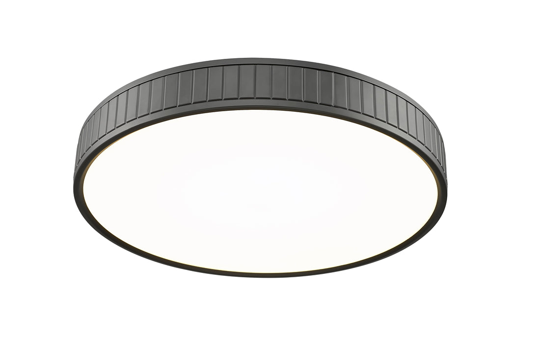 Flush Mount Z-Lite 1005F20-MB-LED Matte Black Madison 1 Light Flush Mount Z-Lite