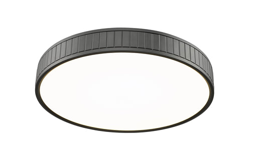 Flush Mount Z-Lite 1005F20-MB-LED Matte Black Madison 1 Light Flush Mount Z-Lite