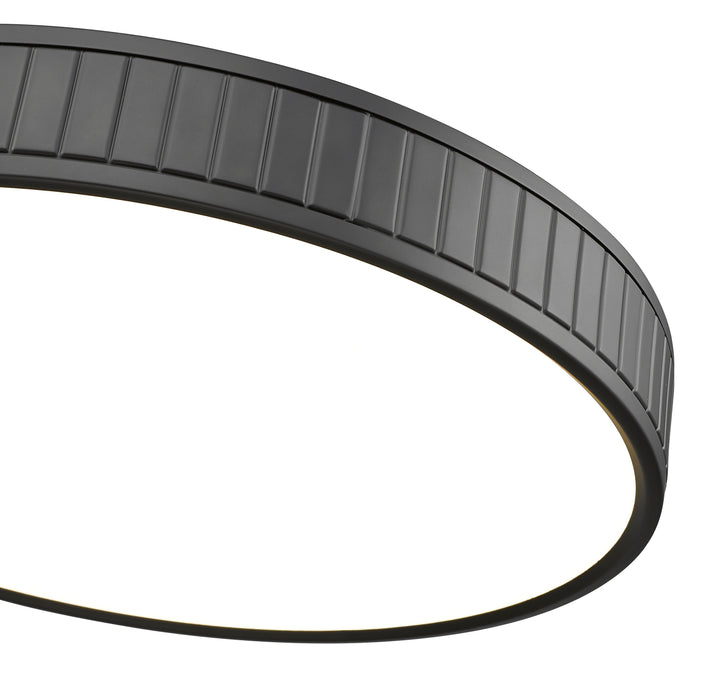 Flush Mount Z-Lite 1005F20-MB-LED Matte Black Madison 1 Light Flush Mount Z-Lite