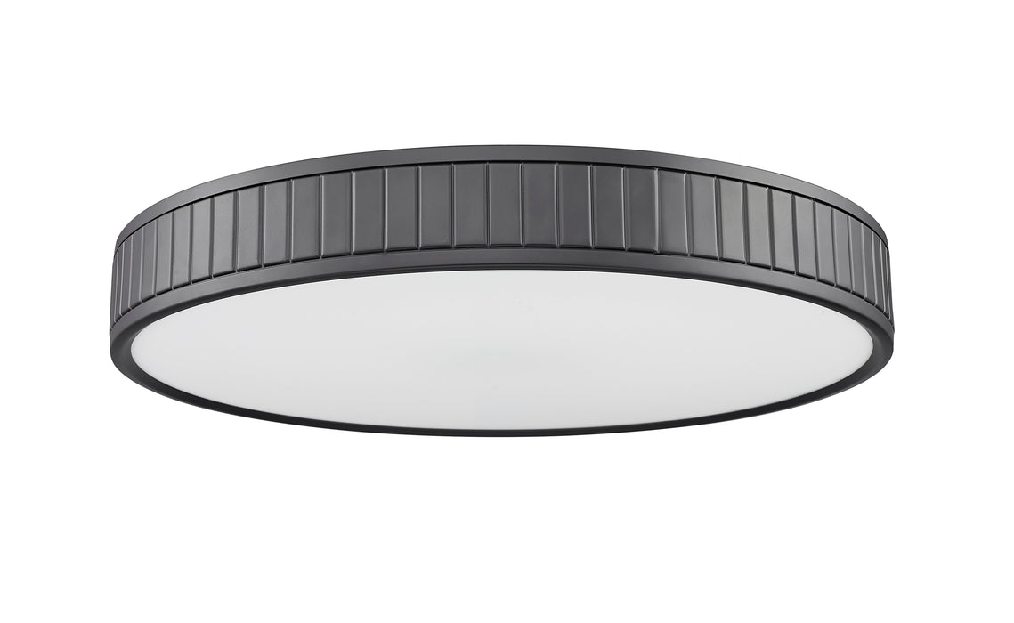 Flush Mount Z-Lite 1005F20-MB-LED Matte Black Madison 1 Light Flush Mount Z-Lite
