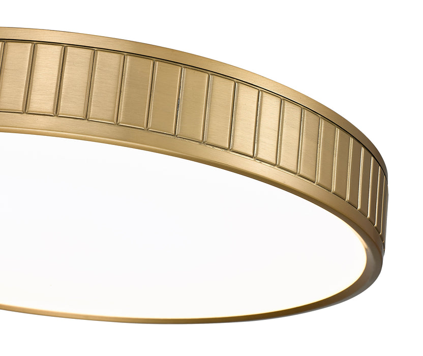 Flush Mount Z-Lite 1005F20-MGLD-LED Modern Gold Madison 1 Light Flush Mount Z-Lite