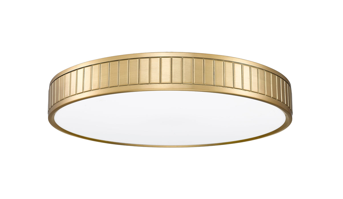 Flush Mount Z-Lite 1005F20-MGLD-LED Modern Gold Madison 1 Light Flush Mount Z-Lite