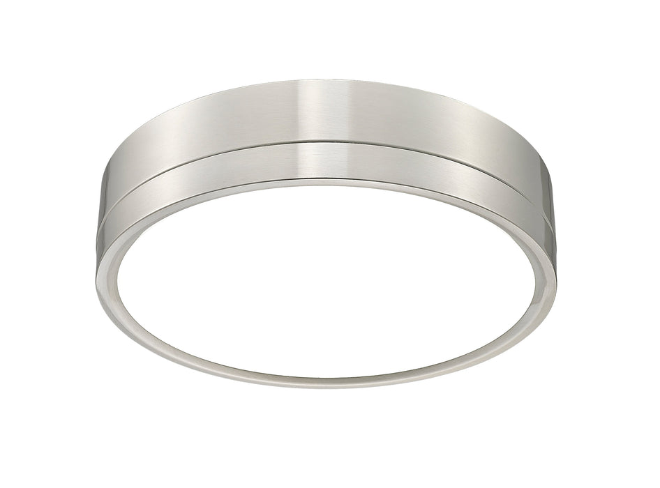Flush Mount Z-Lite 1006F12-BN-LED Brushed Nickel Algar 1 Light Flush Mount Z-Lite
