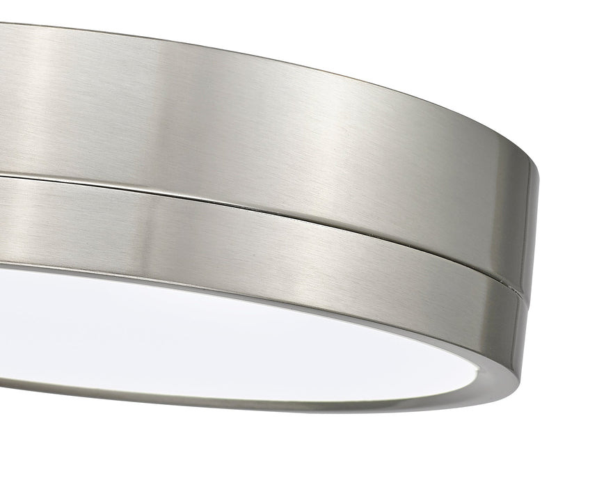 Flush Mount Z-Lite 1006F12-BN-LED Brushed Nickel Algar 1 Light Flush Mount Z-Lite