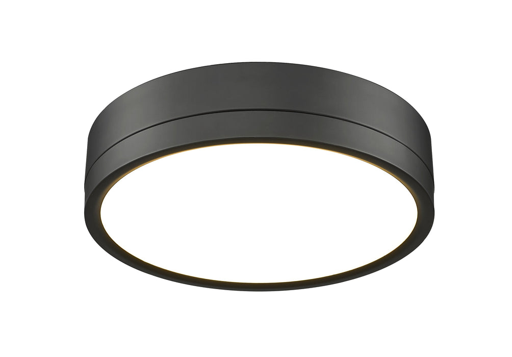 Flush Mount Z-Lite 1006F12-MB-LED Matte Black Algar 1 Light Flush Mount Z-Lite