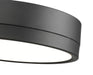 Flush Mount Z-Lite 1006F12-MB-LED Matte Black Algar 1 Light Flush Mount Z-Lite