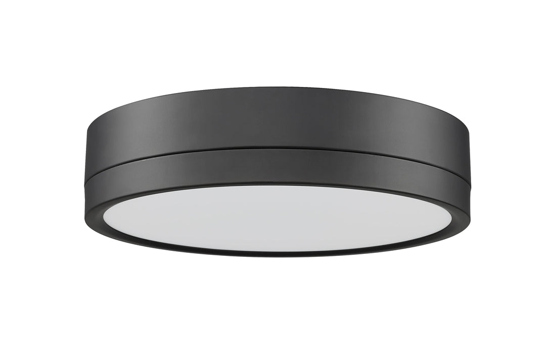 Flush Mount Z-Lite 1006F12-MB-LED Matte Black Algar 1 Light Flush Mount Z-Lite