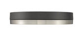 Flush Mount Z-Lite 1006F16-MB-BN-LED Matte Black + Brushed Nickel Algar 1 Light Flush Mount Z-Lite