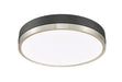 Flush Mount Z-Lite 1006F16-MB-BN-LED Matte Black + Brushed Nickel Algar 1 Light Flush Mount Z-Lite