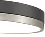 Flush Mount Z-Lite 1006F16-MB-BN-LED Matte Black + Brushed Nickel Algar 1 Light Flush Mount Z-Lite