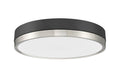 Flush Mount Z-Lite 1006F16-MB-BN-LED Matte Black + Brushed Nickel Algar 1 Light Flush Mount Z-Lite