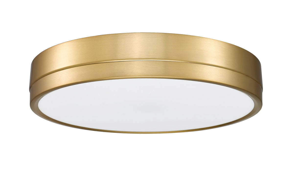 Flush Mount Z-Lite 1006F16-MGLD-LED Modern Gold Algar 1 Light Flush Mount Z-Lite