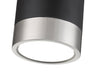 Flush Mount Z-Lite 1006F6-MB-BN-LED Matte Black + Brushed Nickel Algar 1 Light Flush Mount Z-Lite