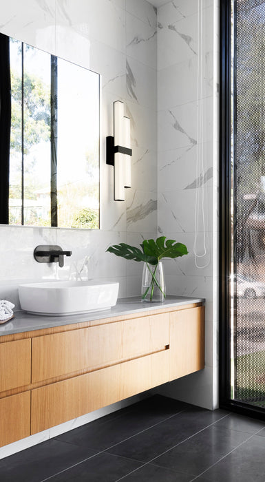 Vanity Z-Lite 1008-18W-MB-LED Matte Black Zane 2 Light Vanity Z-Lite