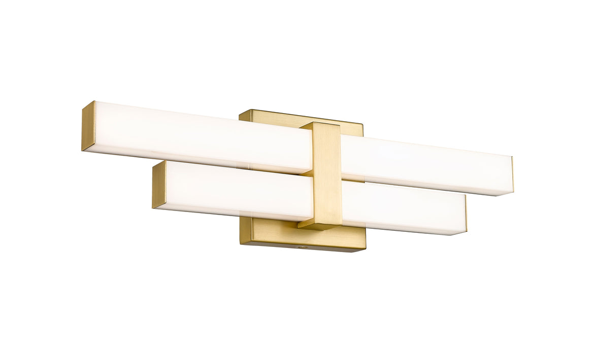 Vanity Z-Lite 1008-18W-MGLD-LED Modern Gold Zane 2 Light Vanity Z-Lite