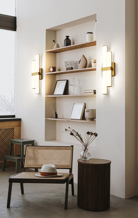 Vanity Z-Lite 1008-18W-MGLD-LED Modern Gold Zane 2 Light Vanity Z-Lite