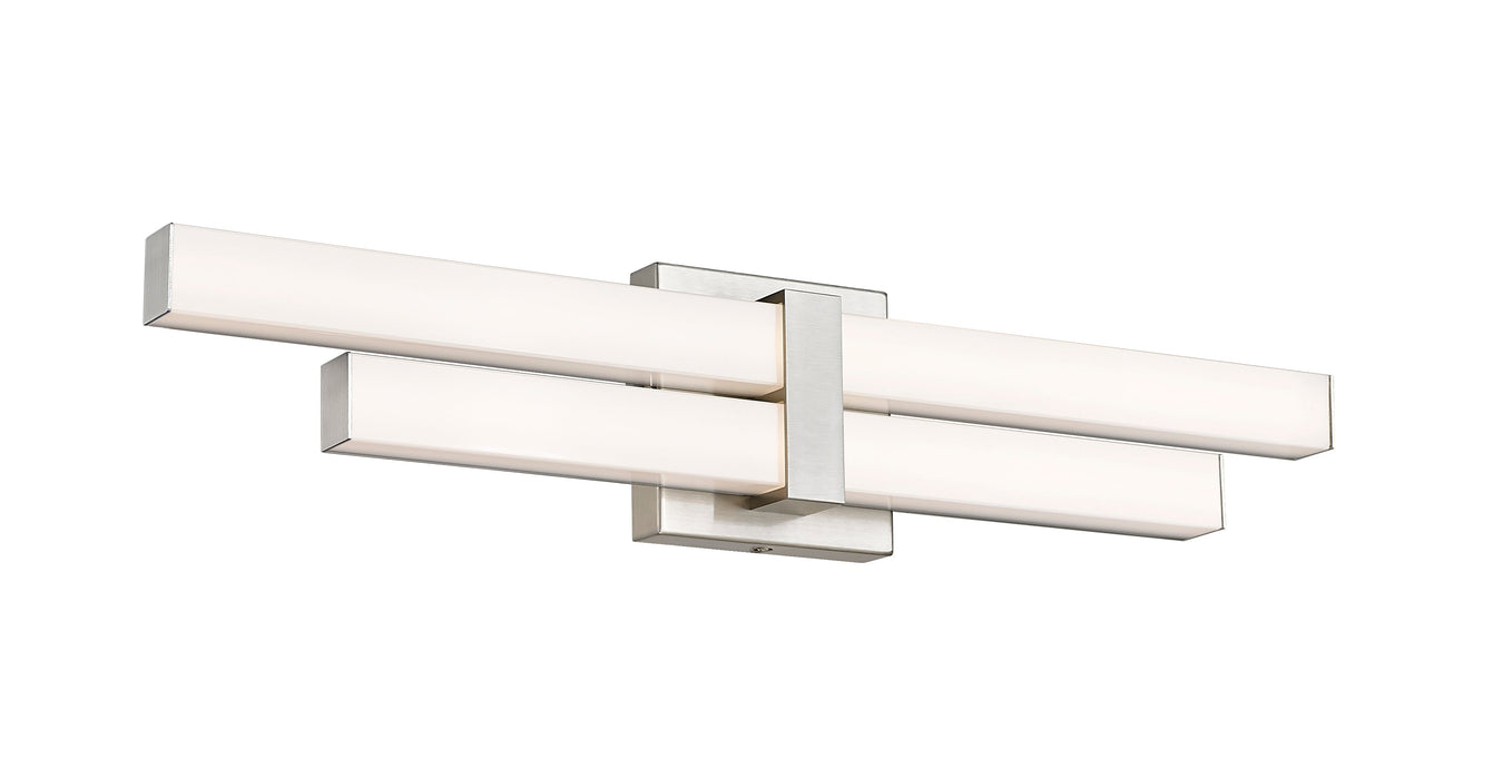 Vanity Z-Lite 1008-25W-BN-LED Brushed Nickel Zane 2 Light Vanity Z-Lite