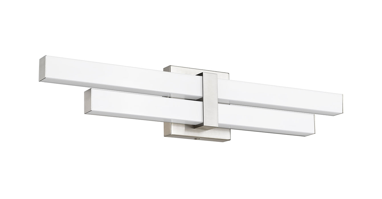 Vanity Z-Lite 1008-25W-BN-LED Brushed Nickel Zane 2 Light Vanity Z-Lite