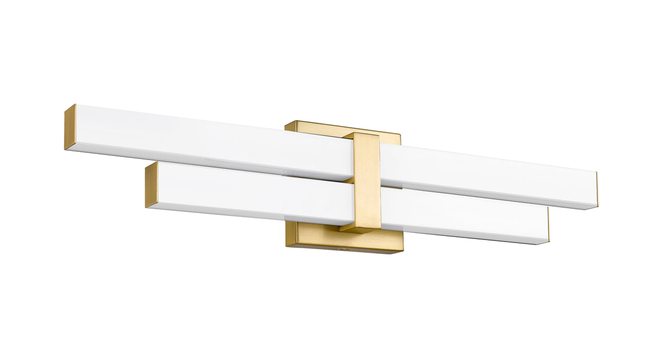 Vanity Z-Lite 1008-25W-MGLD-LED Modern Gold Zane 2 Light Vanity Z-Lite