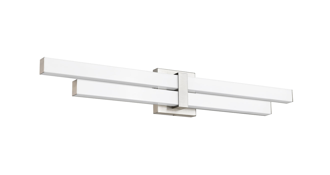 Vanity Z-Lite 1008-32W-BN-LED Brushed Nickel Zane 2 Light Vanity Z-Lite