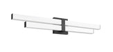 Vanity Z-Lite 1008-32W-MB-LED Matte Black Zane 2 Light Vanity Z-Lite