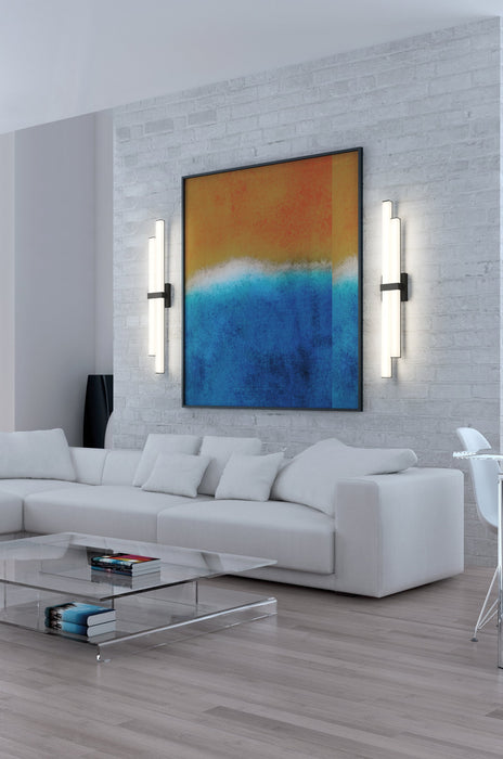 Vanity Z-Lite 1008-32W-MB-LED Matte Black Zane 2 Light Vanity Z-Lite