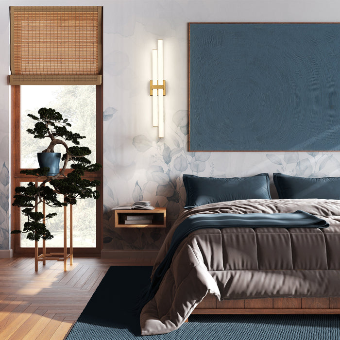 Vanity Z-Lite 1008-32W-MGLD-LED Modern Gold Zane 2 Light Vanity Z-Lite