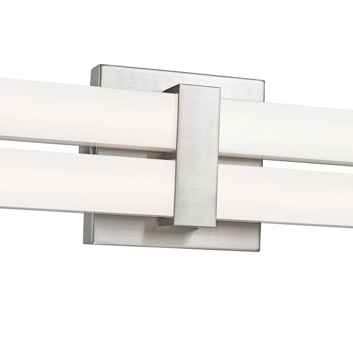 Vanity Z-Lite 1008-40W-BN-LED Brushed Nickel Zane 2 Light Vanity Z-Lite