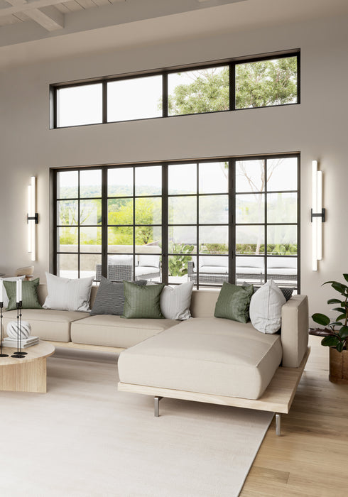 Vanity Z-Lite 1008-40W-MB-LED Matte Black Zane 2 Light Vanity Z-Lite