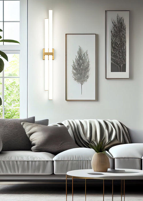 Vanity Z-Lite 1008-40W-MGLD-LED Modern Gold Zane 2 Light Vanity Z-Lite