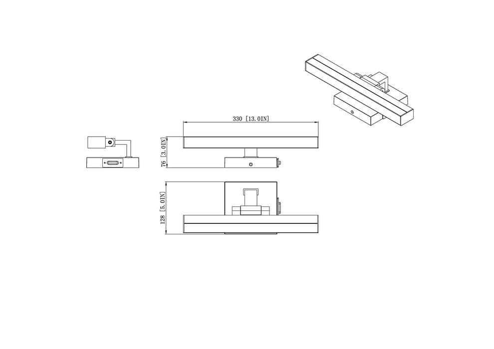 Vanity Z-Lite 1009-13W-CH-LED Chrome Liam 1 Light Vanity Z-Lite