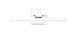 Vanity Z-Lite 1009-18W-CH-LED Chrome Liam 1 Light Vanity Z-Lite