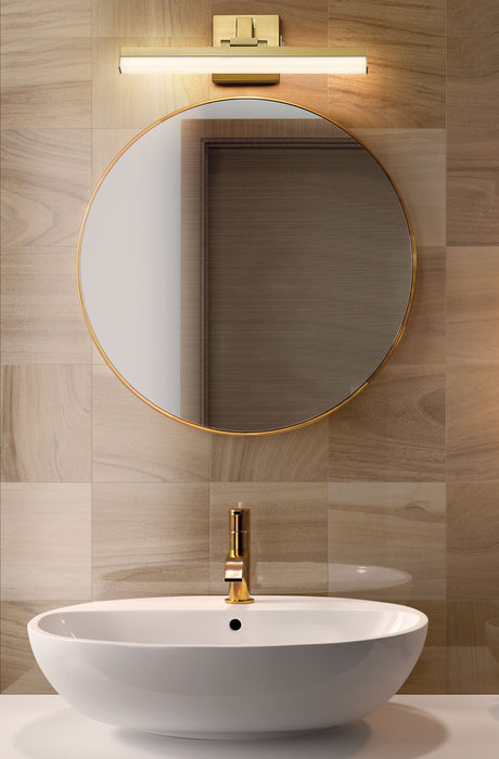 Vanity Z-Lite 1009-18W-MGLD-LED Modern Gold Liam 1 Light Vanity Z-Lite