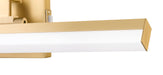 Vanity Z-Lite 1009-25W-MGLD-LED Modern Gold Liam 1 Light Vanity Z-Lite