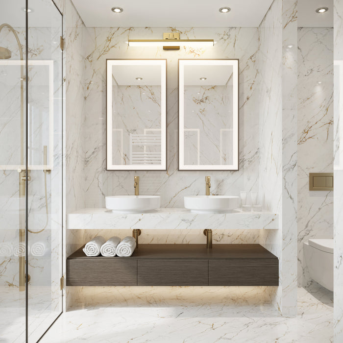 Vanity Z-Lite 1009-25W-MGLD-LED Modern Gold Liam 1 Light Vanity Z-Lite