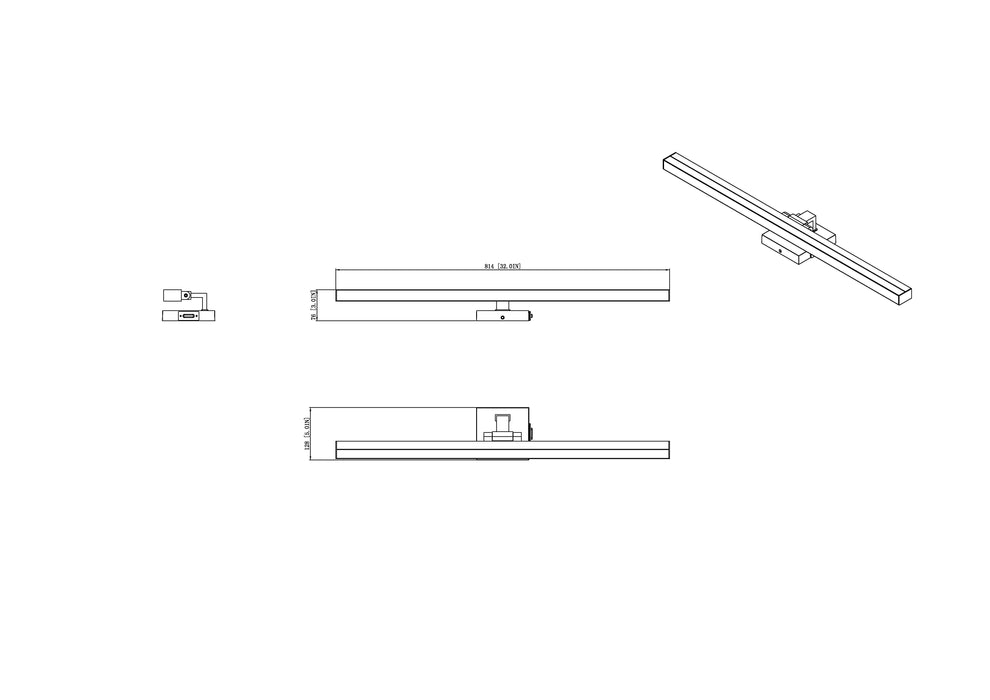 Vanity Z-Lite 1009-32W-CH-LED Chrome Liam 1 Light Vanity Z-Lite