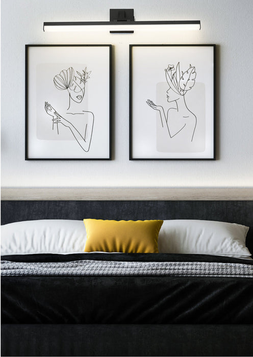 Vanity Z-Lite 1009-32W-MB-LED Matte Black Liam 1 Light Vanity Z-Lite