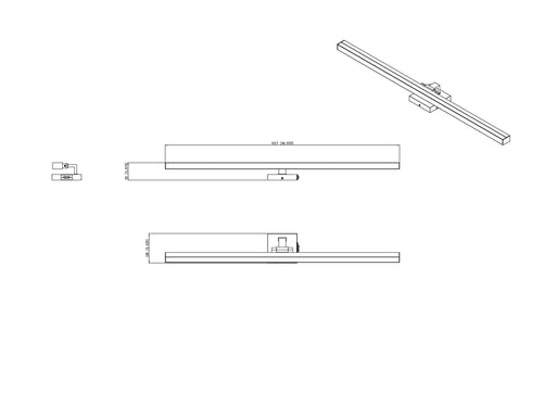 Vanity Z-Lite 1009-40W-MB-LED Matte Black Liam 1 Light Vanity Z-Lite
