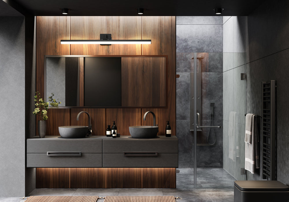 Vanity Z-Lite 1009-40W-MB-LED Matte Black Liam 1 Light Vanity Z-Lite