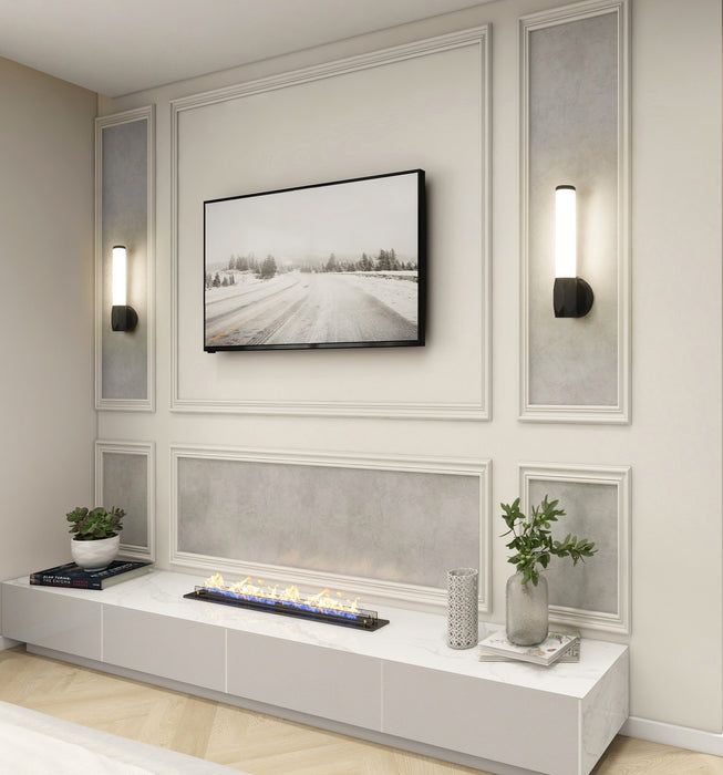 Wall Sconce Z-Lite 1010-1S-MB-LED Matte Black Cooper 1 Light Wall Sconce Z-Lite