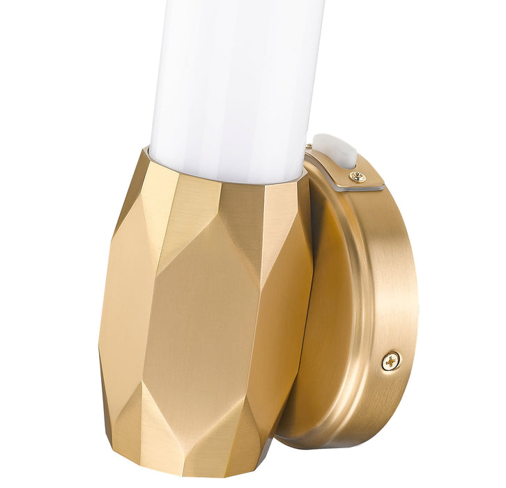 Wall Sconce Z-Lite 1010-1S-MGLD-LED Modern Gold Cooper 1 Light Wall Sconce Z-Lite