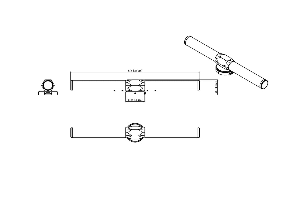 Vanity Z-Lite 1010-32W-CH-LED Chrome Cooper 1 Light Vanity Z-Lite