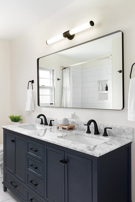 Vanity Z-Lite 1010-32W-MB-LED Matte Black Cooper 1 Light Vanity Z-Lite