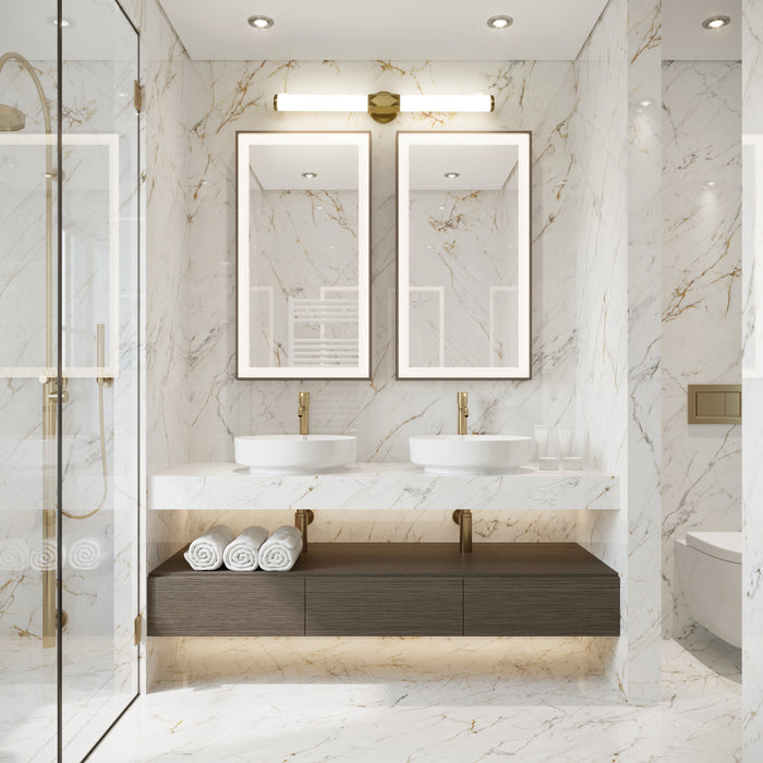 Vanity Z-Lite 1010-32W-MGLD-LED Modern Gold Cooper 1 Light Vanity Z-Lite