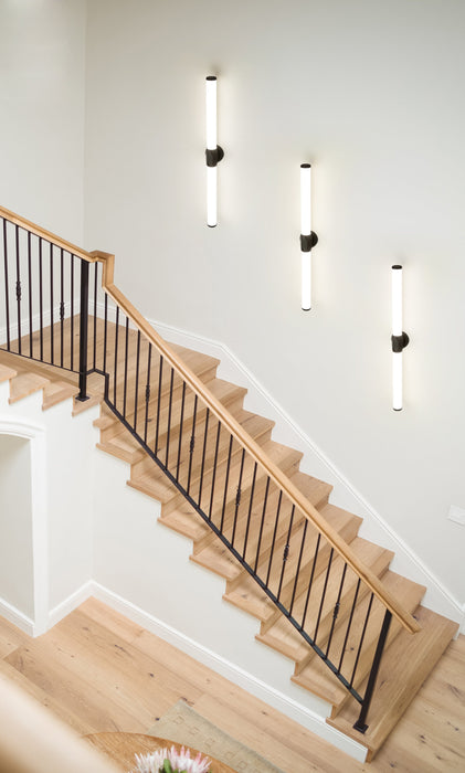 Vanity Z-Lite 1010-40W-MB-LED Matte Black Cooper 1 Light Vanity Z-Lite