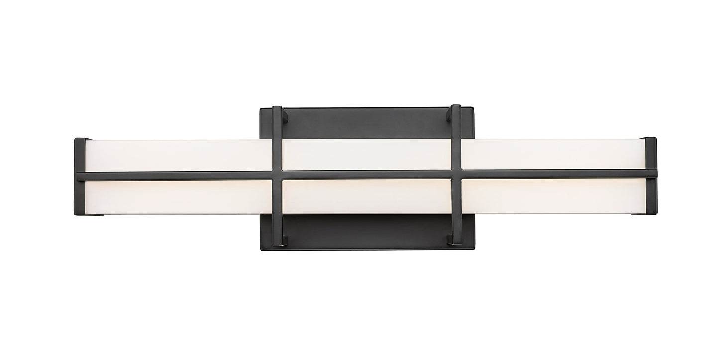 Vanity Z-Lite 1011-18W-MB-LED Matte Black Harrison 1 Light Vanity Z-Lite