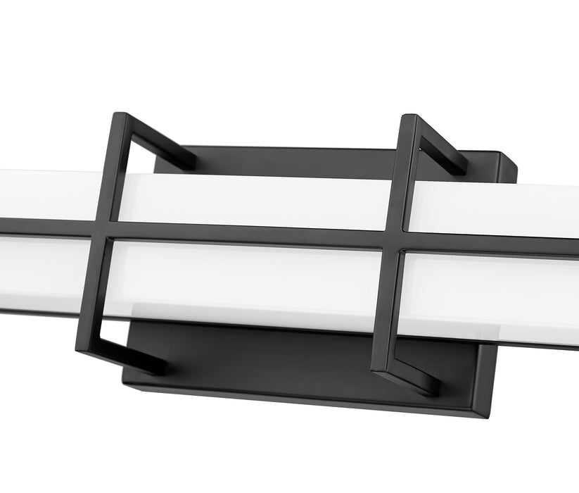 Vanity Z-Lite 1011-40W-MB-LED Matte Black Harrison 1 Light Vanity Z-Lite