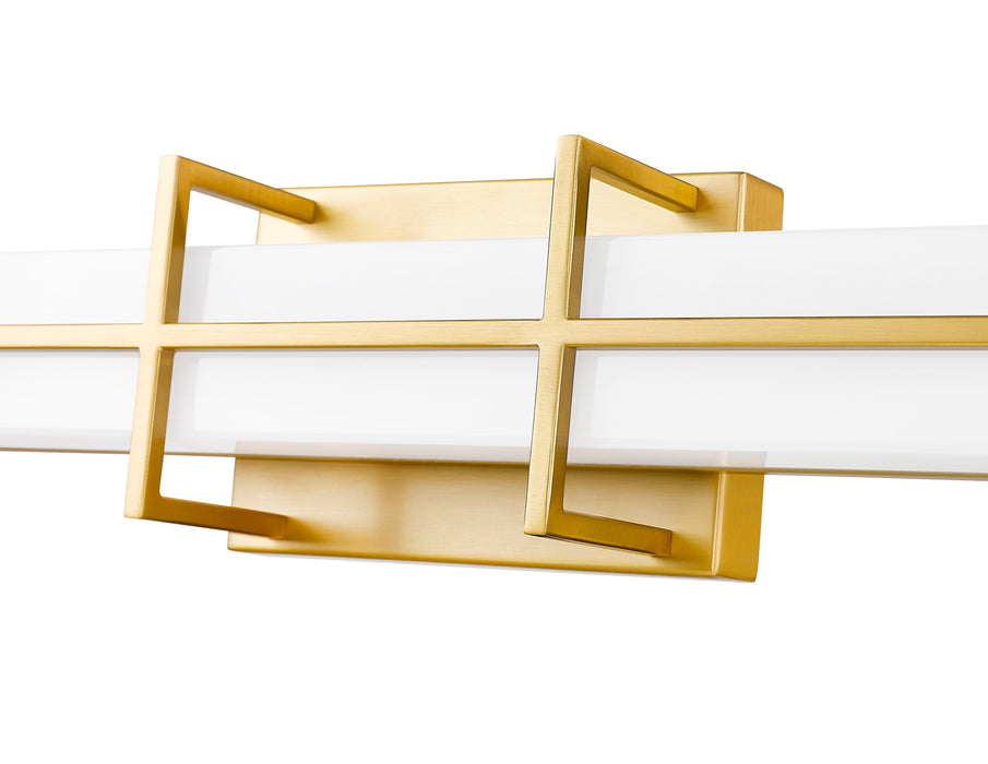 Vanity Z-Lite 1011-40W-MGLD-LED Modern Gold Harrison 1 Light Vanity Z-Lite